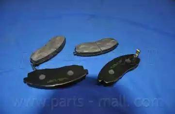 Parts-Mall PKA-007 - Тормозные колодки, дисковые, комплект unicars.by