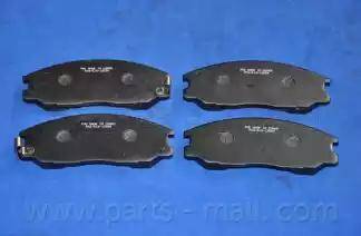 Parts-Mall PKA-016-S - Тормозные колодки, дисковые, комплект unicars.by