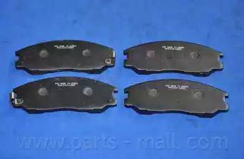 Parts-Mall PKA-016 - Тормозные колодки, дисковые, комплект unicars.by