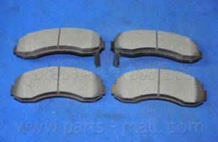 Parts-Mall PKB-009-S - Тормозные колодки, дисковые, комплект unicars.by