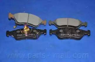 Parts-Mall PKB-007 - Тормозные колодки, дисковые, комплект unicars.by