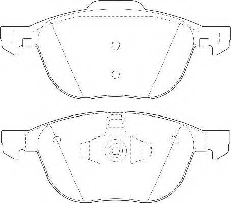 Parts-Mall PKH-006 - Тормозные колодки, дисковые, комплект unicars.by