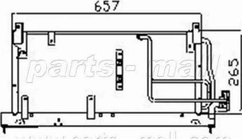 Parts-Mall PXNC1-010 - Конденсатор кондиционера unicars.by