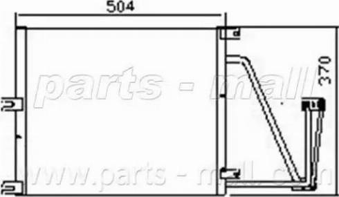 Parts-Mall PXNC1-017 - Конденсатор кондиционера unicars.by