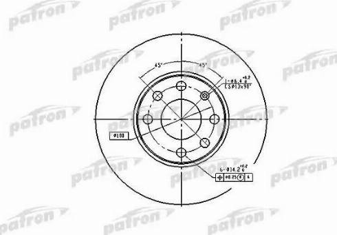 Patron PBD4042 - Тормозной диск unicars.by