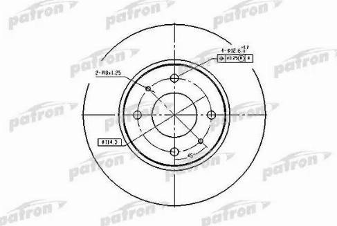 Patron PBD4054 - Тормозной диск unicars.by