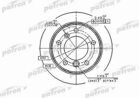 Patron PBD4087 - Тормозной диск unicars.by