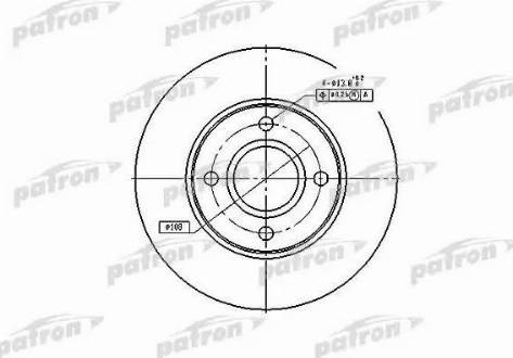 Patron PBD4036 - Тормозной диск unicars.by