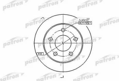 Patron PBD4038 - Тормозной диск unicars.by