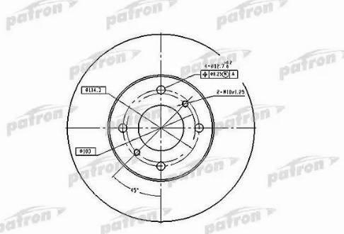 Patron PBD4169 - Тормозной диск unicars.by