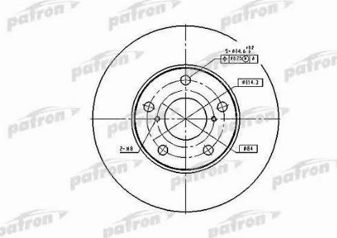 Patron PBD4161 - Тормозной диск unicars.by