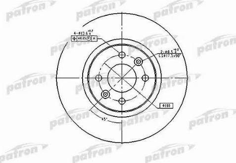 Patron PBD4110 - Тормозной диск unicars.by