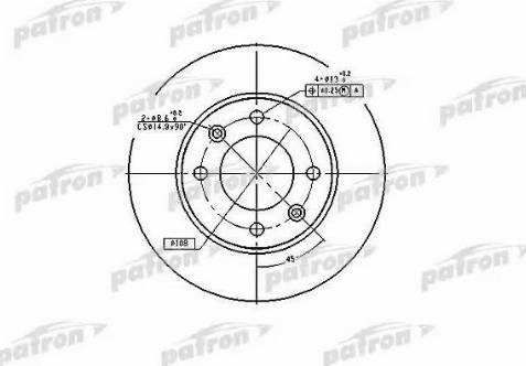 Patron PBD4185 - Тормозной диск unicars.by