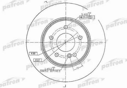 Patron PBD4134 - Тормозной диск unicars.by