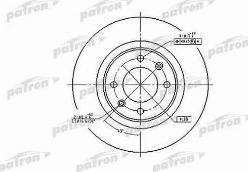 Patron PBD4215 - Тормозной диск unicars.by