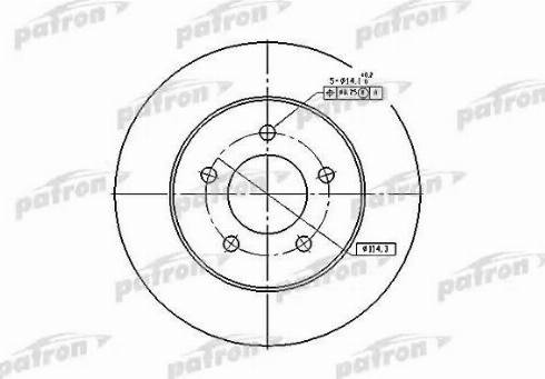 Patron PBD5373 - Тормозной диск unicars.by