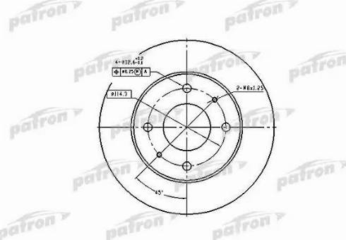 Patron PBD1443 - Тормозной диск unicars.by