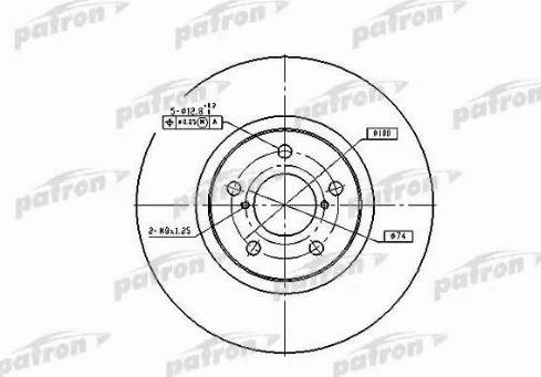 Patron PBD1437 - Тормозной диск unicars.by