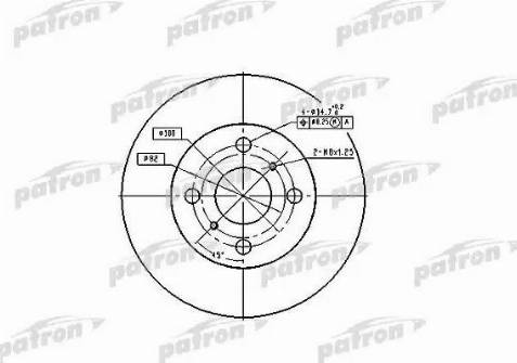 Patron PBD1423 - Тормозной диск unicars.by