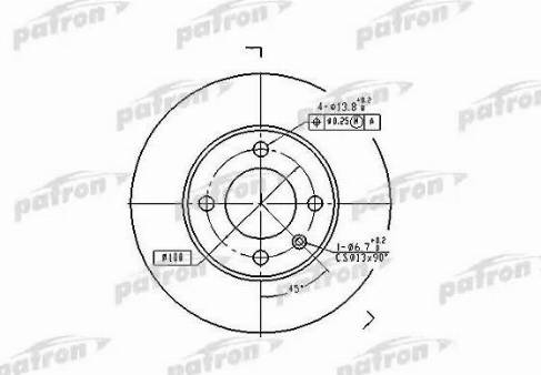 Patron PBD1516 - Тормозной диск unicars.by