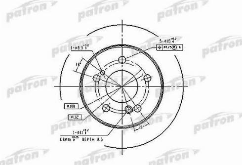 Patron PBD1583 - Тормозной диск unicars.by