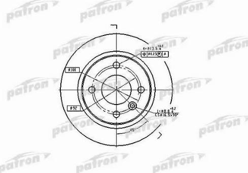 Patron PBD1696 - Тормозной диск unicars.by