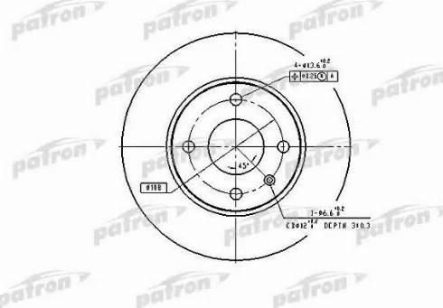 Patron PBD1655 - Тормозной диск unicars.by