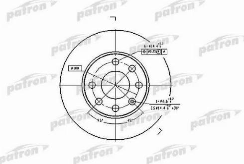 Patron PBD1608 - Тормозной диск unicars.by