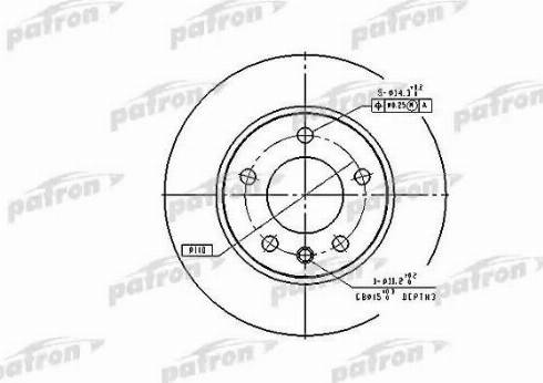 Patron PBD1612 - Тормозной диск unicars.by