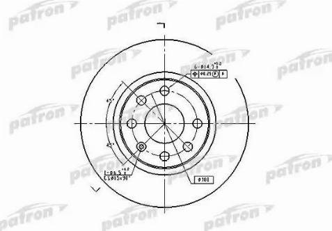 Patron PBD1625 - Тормозной диск unicars.by