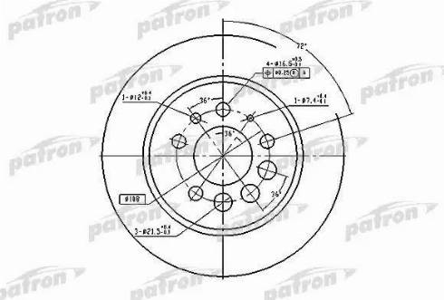 Patron PBD1674 - Тормозной диск unicars.by