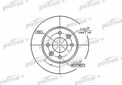 Patron PBD1013 - Тормозной диск unicars.by