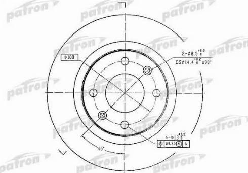 Patron PBD1220 - Тормозной диск unicars.by