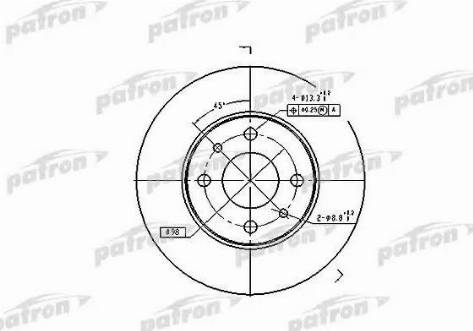 Patron PBD1745 - Тормозной диск unicars.by