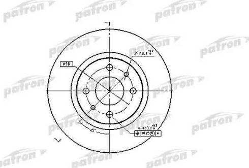 Patron PBD1747 - Тормозной диск unicars.by