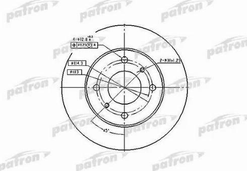 Patron PBD2591 - Тормозной диск unicars.by