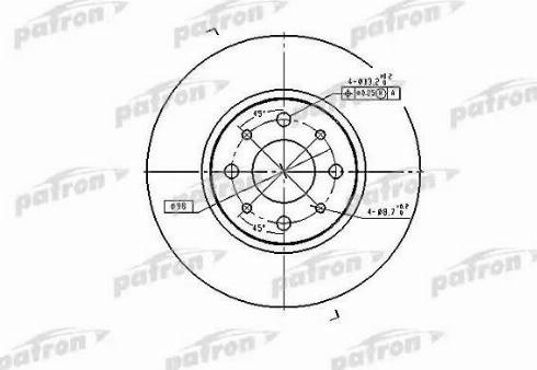 Patron PBD2686 - Тормозной диск unicars.by