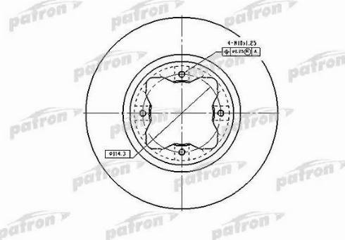 Patron PBD2024 - Тормозной диск unicars.by