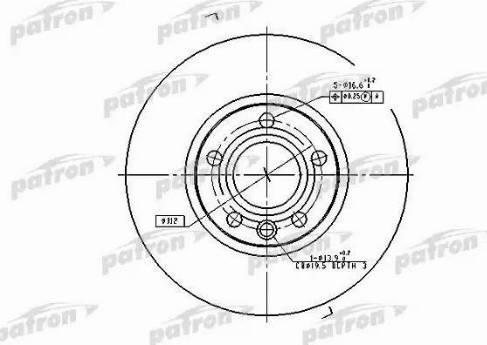 Patron PBD2810 - Тормозной диск unicars.by