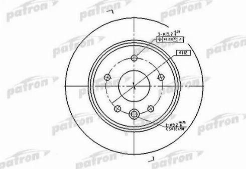 Patron PBD2794 - Тормозной диск unicars.by