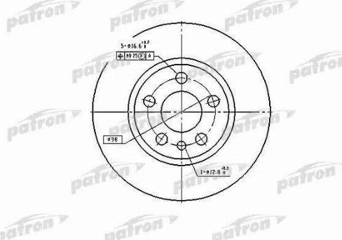 Patron PBD2754 - Тормозной диск unicars.by