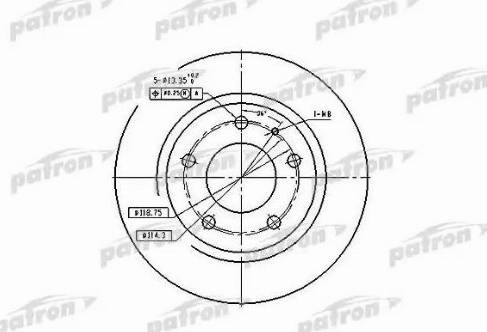 Patron PBD2705 - Тормозной диск unicars.by