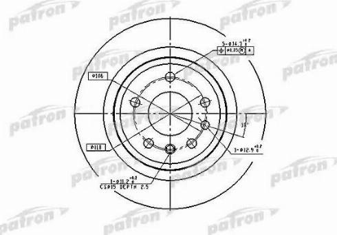 Patron PBD2714 - Тормозной диск unicars.by