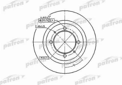 Patron PBD2784 - Тормозной диск unicars.by