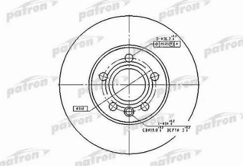 Patron PBD2776 - Тормозной диск unicars.by