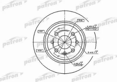 Patron PBD2772 - Тормозной диск unicars.by