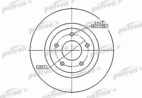 Patron PBD7006 - Тормозной диск unicars.by