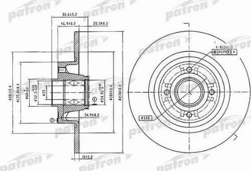 Patron PBD7018 - Тормозной диск unicars.by