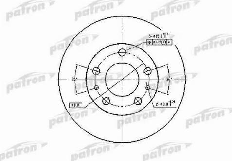 Patron PBD7219 - Тормозной диск unicars.by