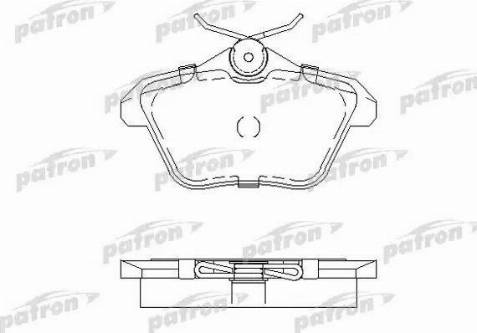 Patron PBP995 - Тормозные колодки, дисковые, комплект unicars.by